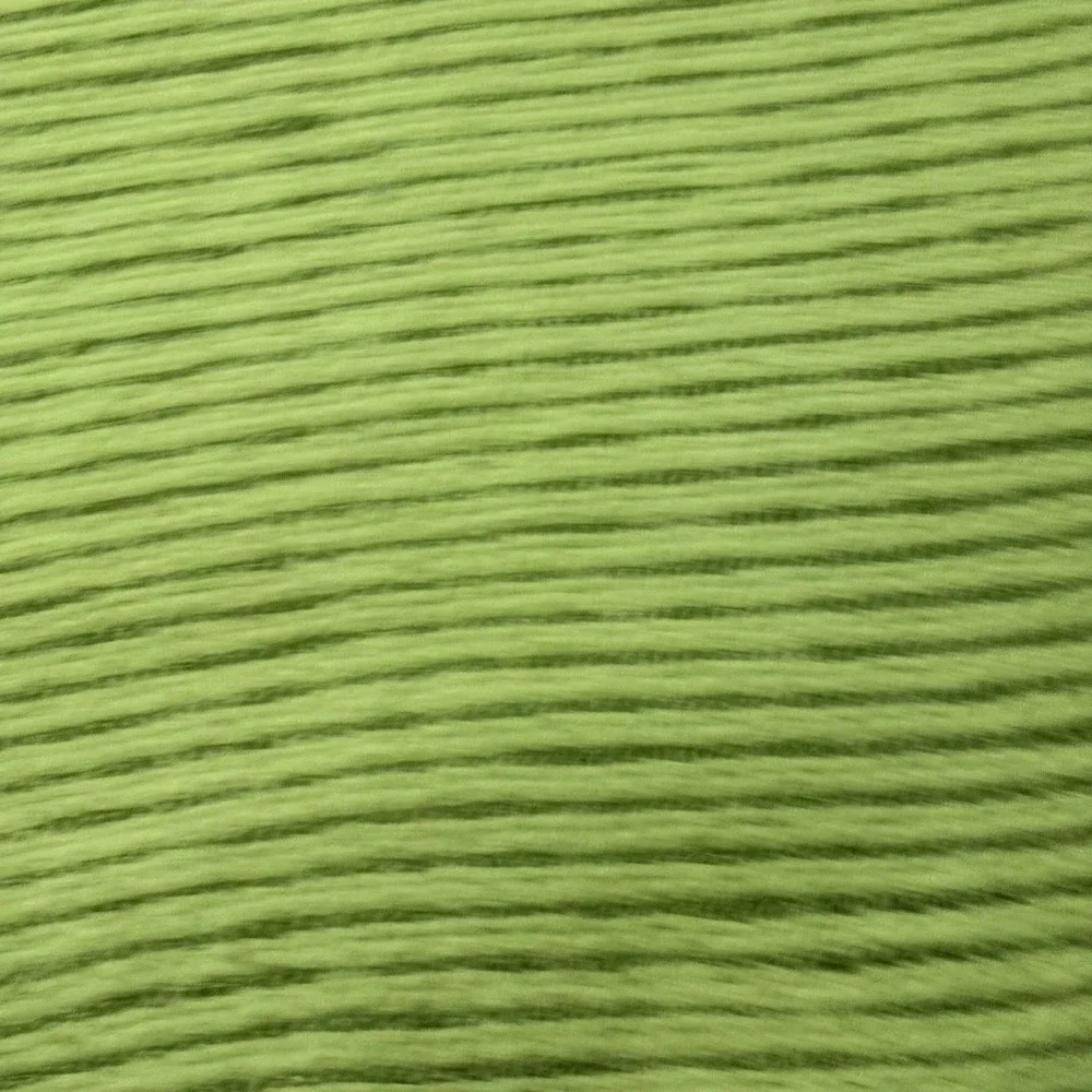 Vintage Chatham Lime Green Thermal Waffle Weave Blanket Satin Trim 58x82